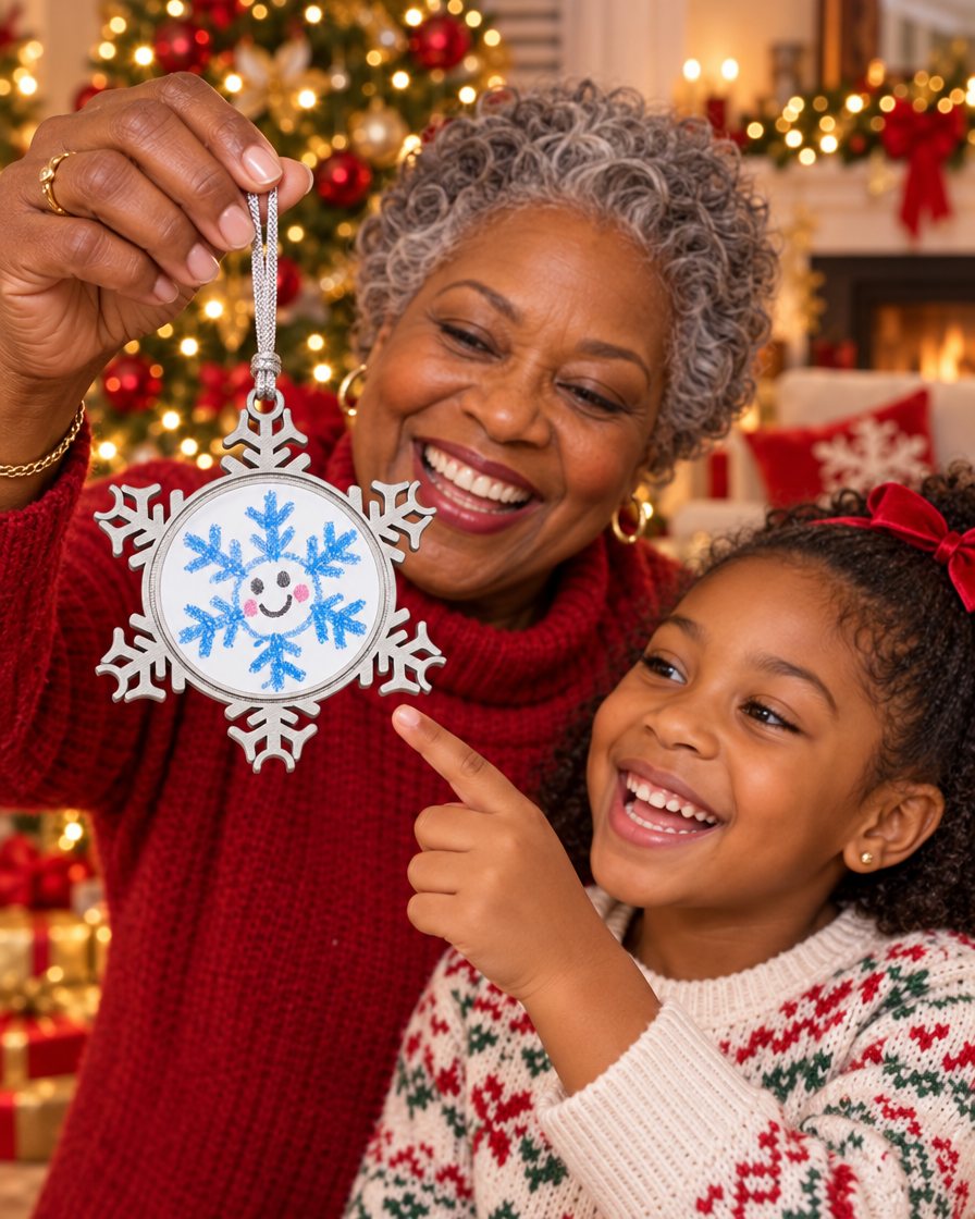 Pewter Snowflake Ornament